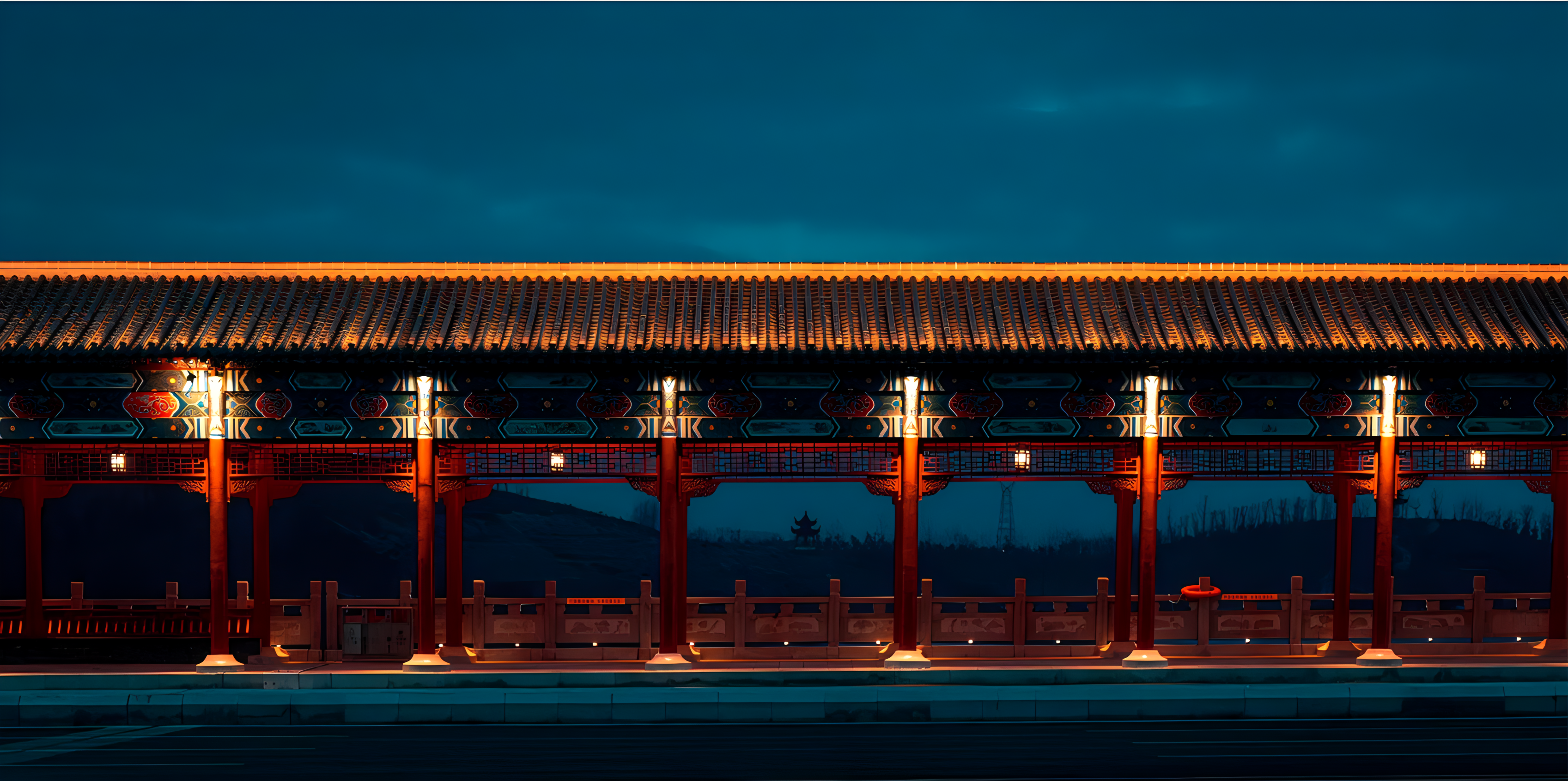 光與古建融合